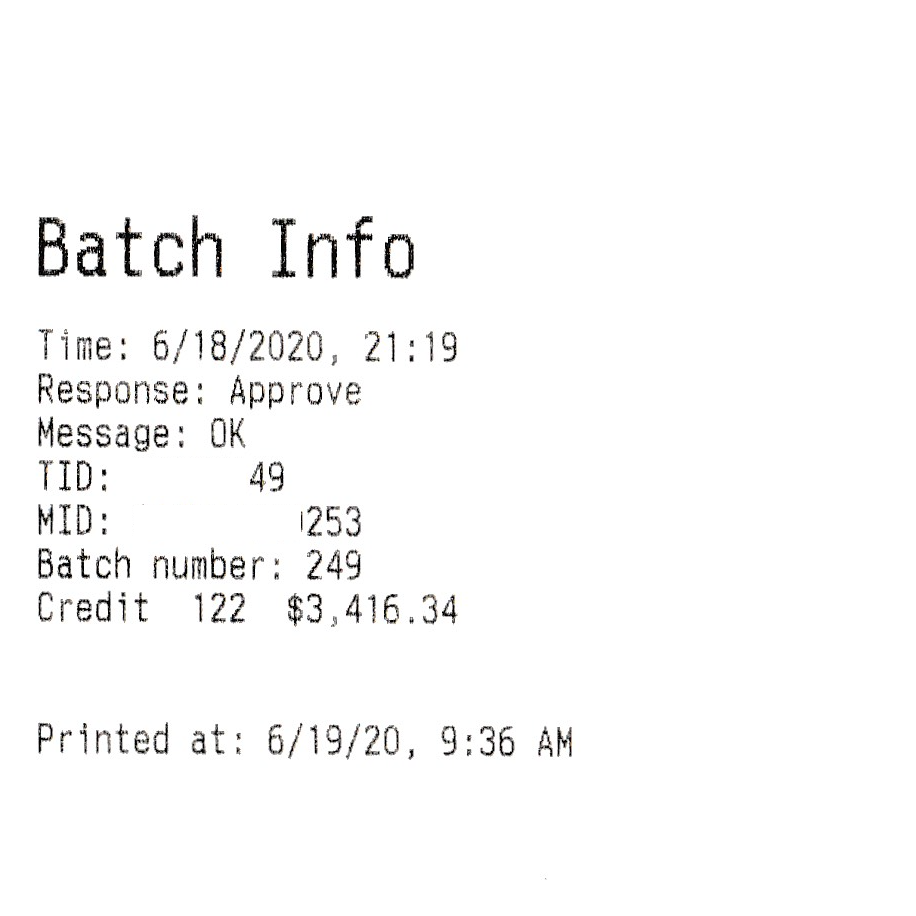 Batch Report